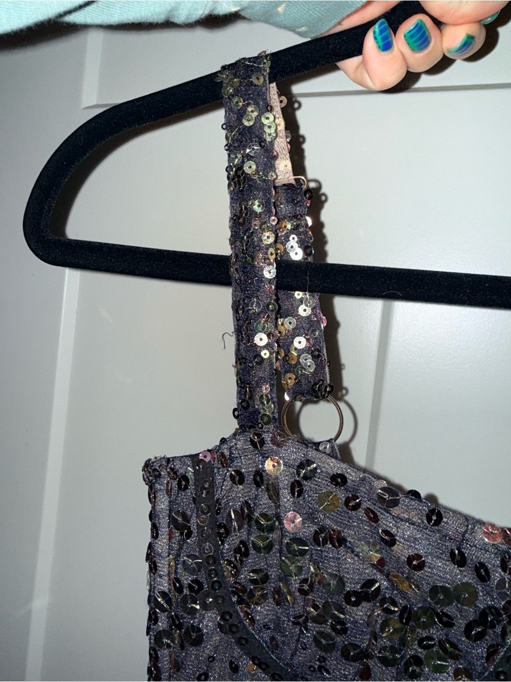 Bronx and Banco Midnight Noir Gown in Gold & Black XS - Picture 6 of 12